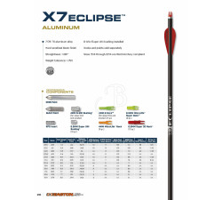 EASTON SHAFT X7 ECLIPSE BLACK