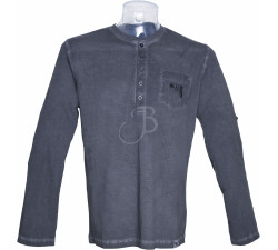 GLOCK HENLEY MEN SHIRT L/S -GF-