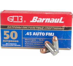 BARNAUL BARNAUL 45 ACP 230GR FMJ -ZINK