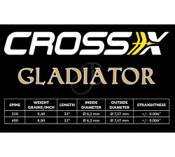 CROSS-X FLECHA GLADIATOR NAT.4" 45-60¿