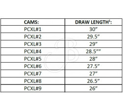 PRIME RIZE PCXL CAM BK 26-30" 60Lbs. RH