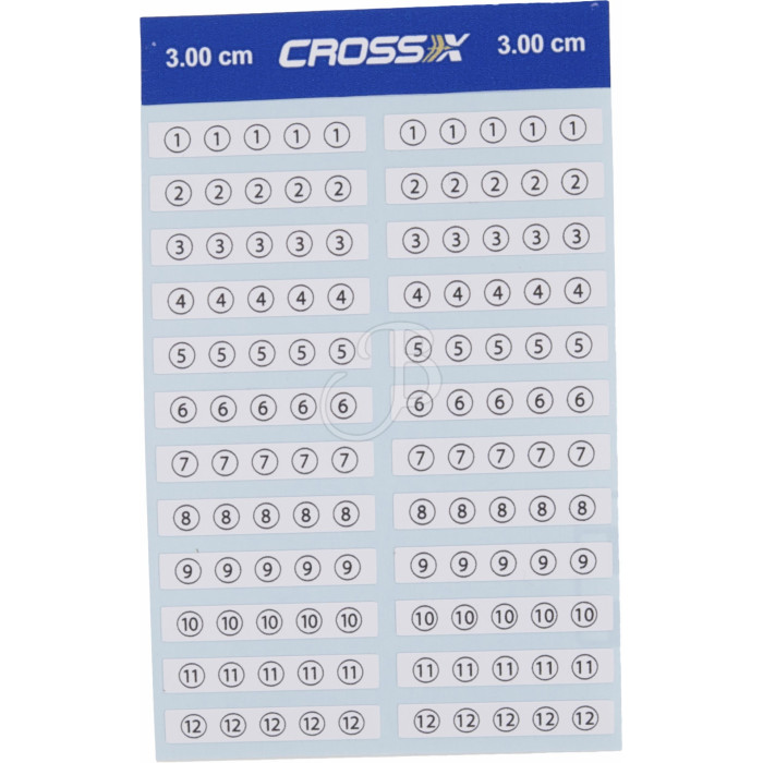 CROSS-X ARROW NUMBER WRAPS