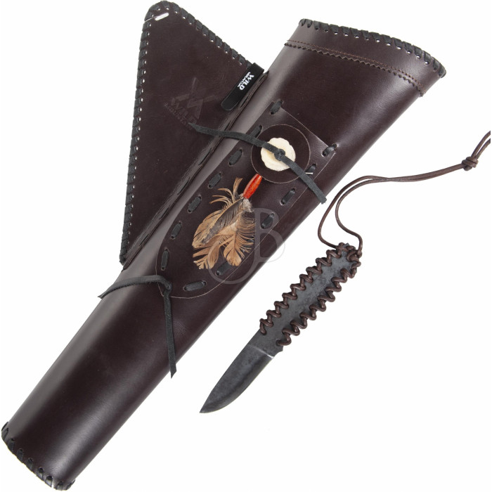 WILD MOUNTAIN SIDE QUIVER WITH KNIFE      RH