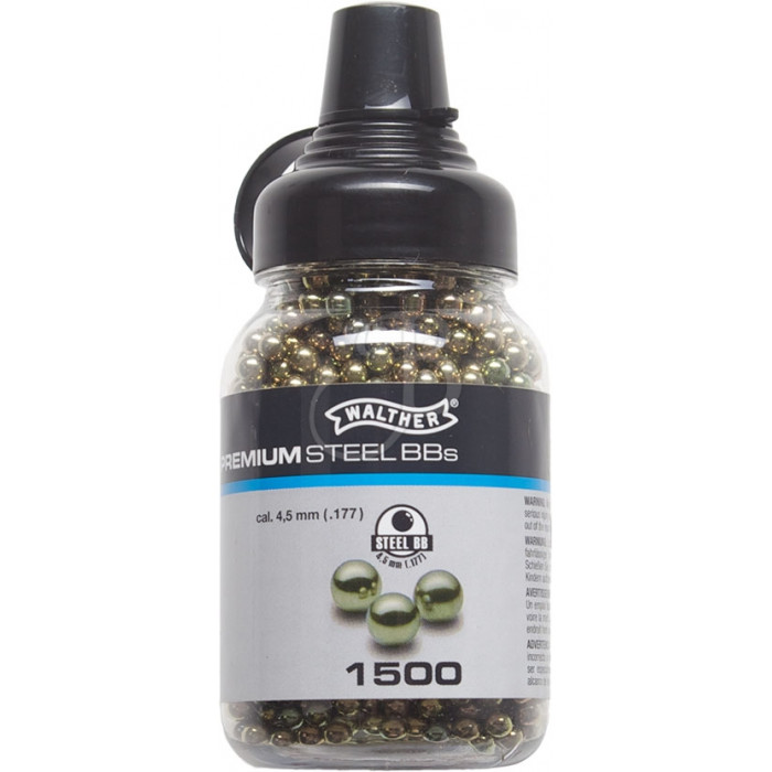 WALTHER PREMIUM PALLINO SFERICO 4.5 MM-1500PZ WALTHER PREMIUM PALLINO SFERICO 4.5 MM-1500PZ