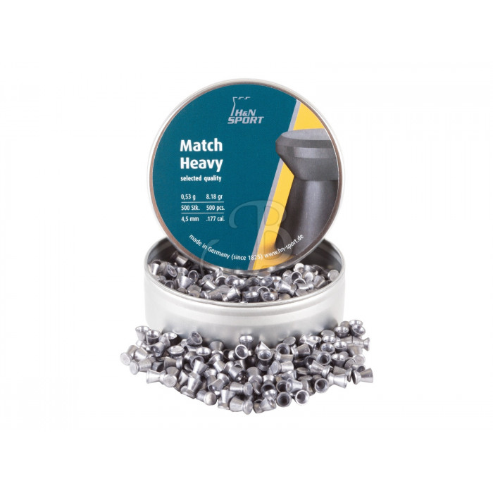 H&N MATCH 4.50 MM HEAVY (500)