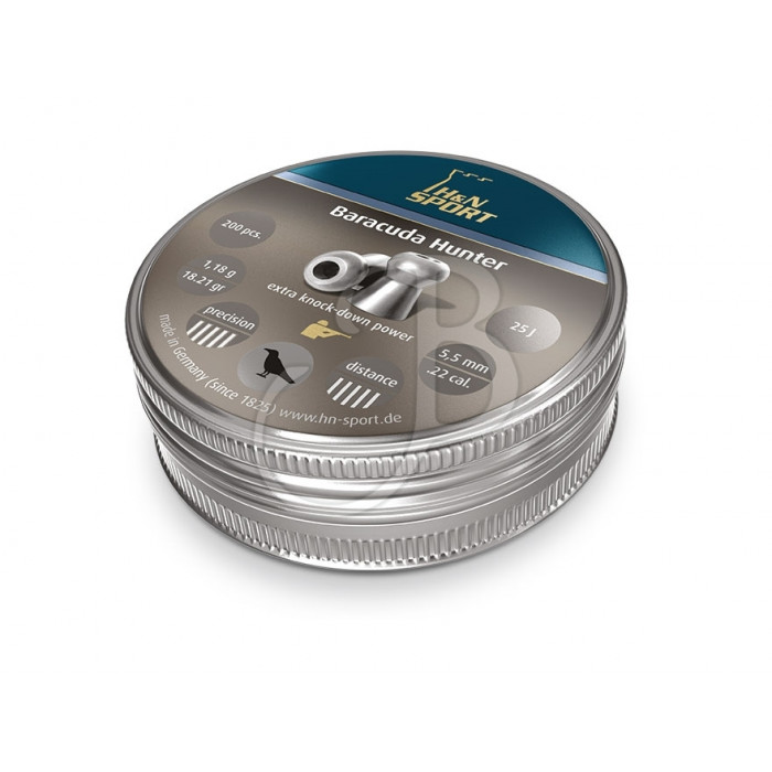 H&N DIABOLO BARACUDA HUNTER 5.50MM (200) H&N DIABOLO BARACUDA HUNTER 5.50MM (200)