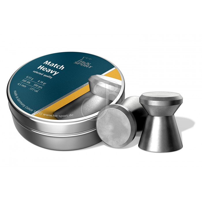 H&N DIABOLO MATCH 4.49MM HEAVY (500) H&N DIABOLO MATCH 4.49MM HEAVY (500)