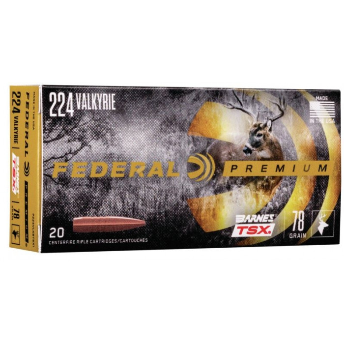 FEDERAL 224 VLK 78GR BARNES TSX FEDERAL 224 VLK 78GR BARNES TSX