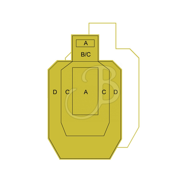 BERSAGLI IPSC METRIC 46.5X77 -CARTONCINO 50PZ BERSAGLI IPSC METRIC 46.5X77 -CARTONCINO 50PZ
