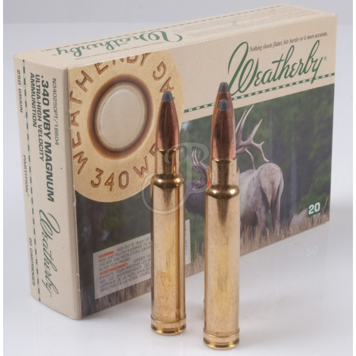 WEATHERBY CARTUCCIA CON PALLA NOSLER PARTITIO WEATHERBY CARTUCCIA CON PALLA NOSLER PARTITIO