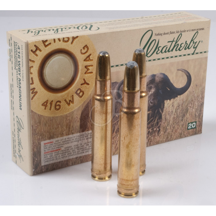 WEATHERBY CARTUCCIA CON PALLA HORNADY RN