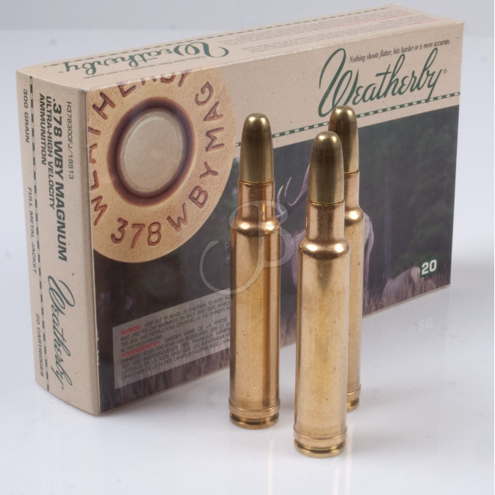 WEATHERBY CARTUCCIA CON PALLA HORNADY FMJ