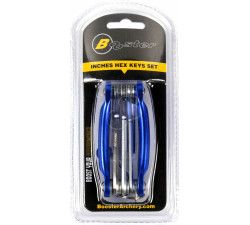 BOOSTER SET HEX KEYS INCHES 9 SIZES