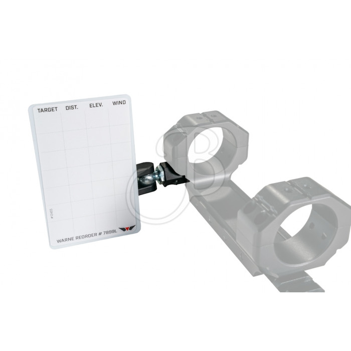 WARNE PRECISION MOUNT DATA CARD HOLD WARNE PRECISION MOUNT DATA CARD HOLD