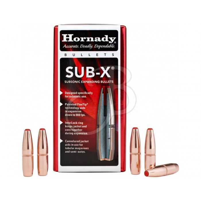 HORNADY 30 CAL.308 190GR. SUB-X