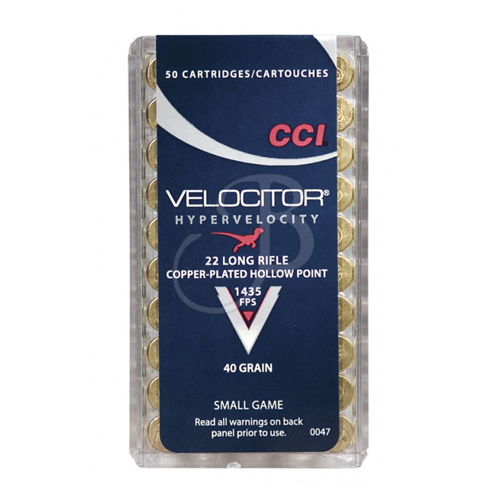 CCI .22 LR VELOCITOR 40GR GDHP 0047 CCI .22 LR VELOCITOR 40GR GDHP 0047