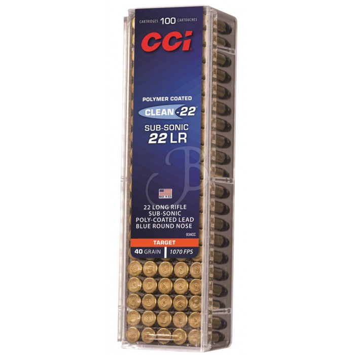 CCI 22 LR TARGET SUBSONIC LRN BLUE CCI 22 LR TARGET SUBSONIC LRN BLUE