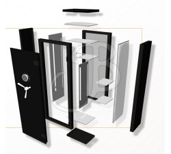 HORNADY DOUBLE DOOR SAFE 86.4X150X64CM