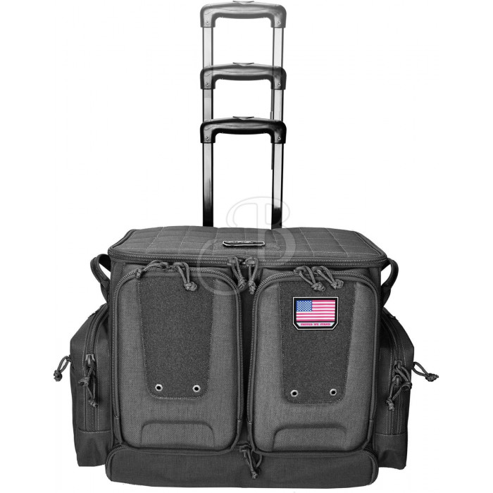 GSM OUTDOORS GPS TACT ROLLING RANGE BAG BLK GSM OUTDOORS GPS TACT ROLLING RANGE BAG BLK