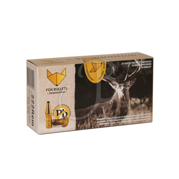 FOX AMMO .222 REMINGTON 45GR FOX AMMO .222 REMINGTON 45GR