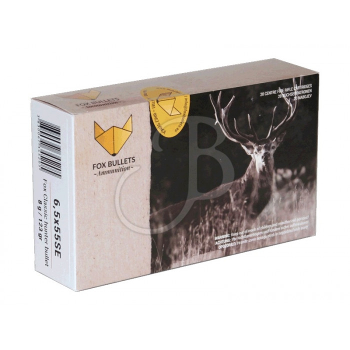 FOX BULLETS FOX AMMO 6.5X55SE 123GR FOX BULLETS FOX AMMO 6.5X55SE 123GR