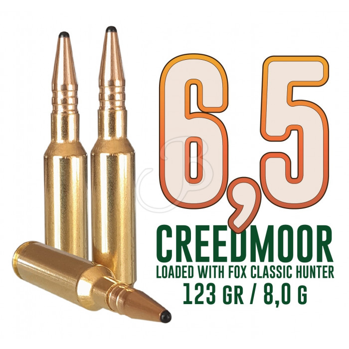FOX BULLETS FOX AMMO 6.5 CREEDMOOR 123GR