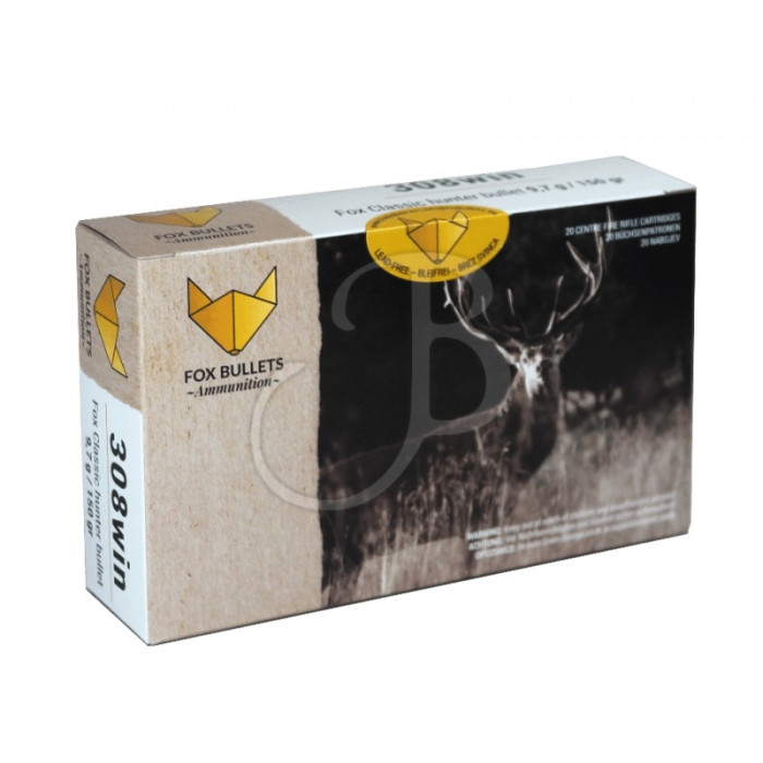FOX BULLETS FOX AMMO 308 WINCHESTER 150GR FOX BULLETS FOX AMMO 308 WINCHESTER 150GR
