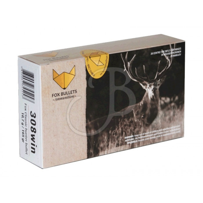 FOX AMMO 308 WINCHESTER 165GR FOX AMMO 308 WINCHESTER 165GR