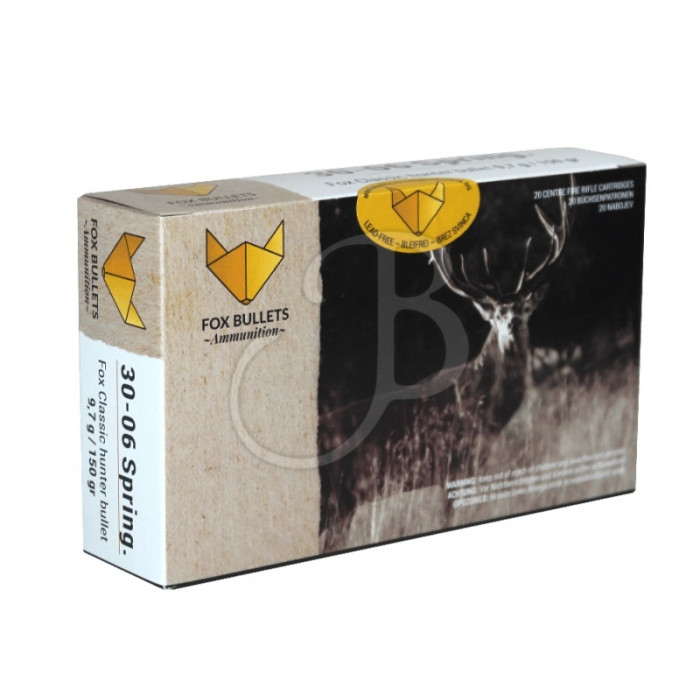 FOX BULLETS FOX AMMO 30-06 SPRING. 150GR FOX BULLETS FOX AMMO 30-06 SPRING. 150GR