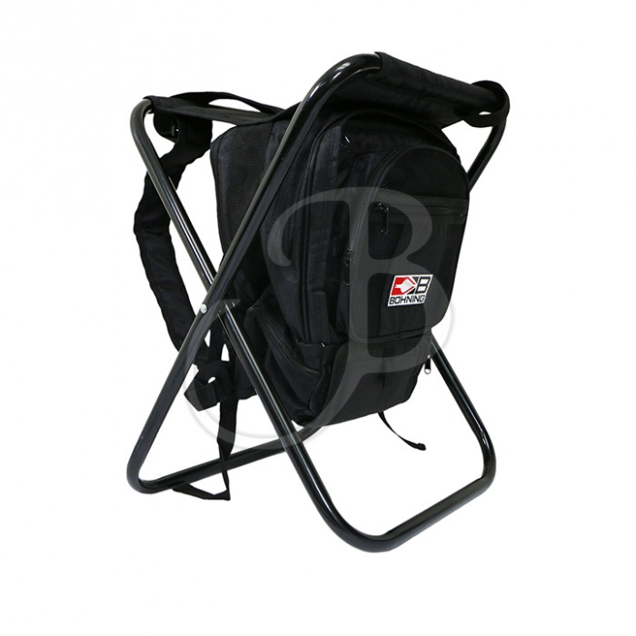 BOHNING OUTDOOR BACKPACK + STOOL BLACK BOHNING OUTDOOR BACKPACK + STOOL BLACK