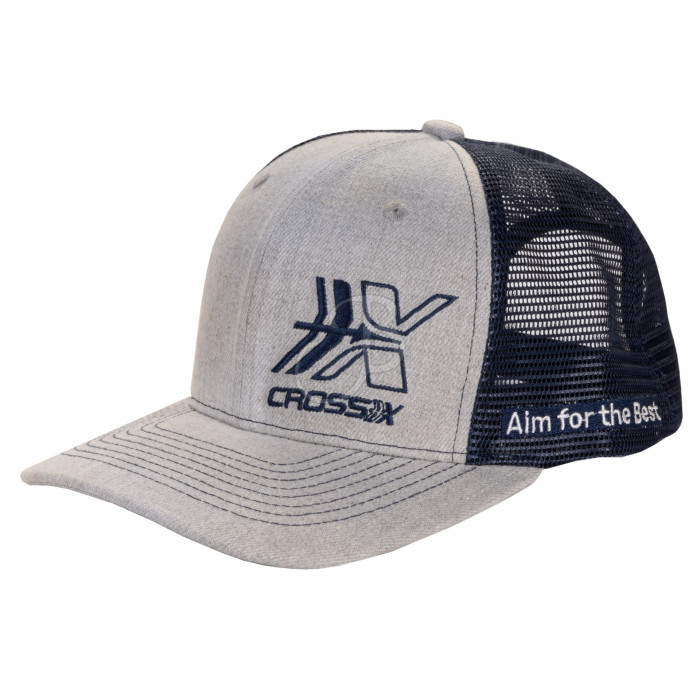 CROSS-X TRUCKER HAT GY/BL