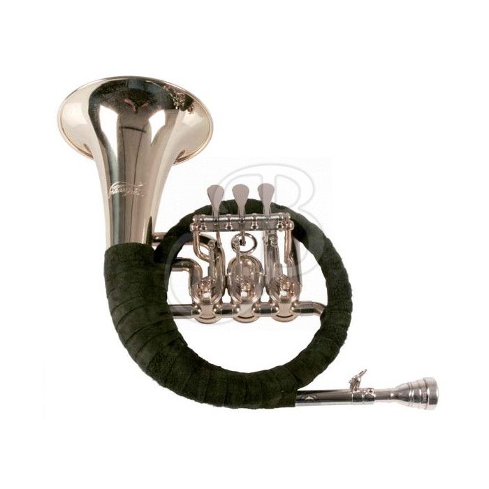CORNO DA CACCIA MEDIO 3TASTI C/PELLE CB-G214K