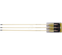 EK ARCHERY WOODEN ARROW 30" D8.0MM FEATH.