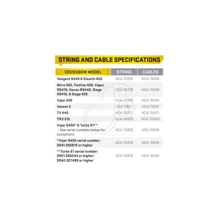 TENPOINT XBOW STRING TENPOINT XBOW STRING