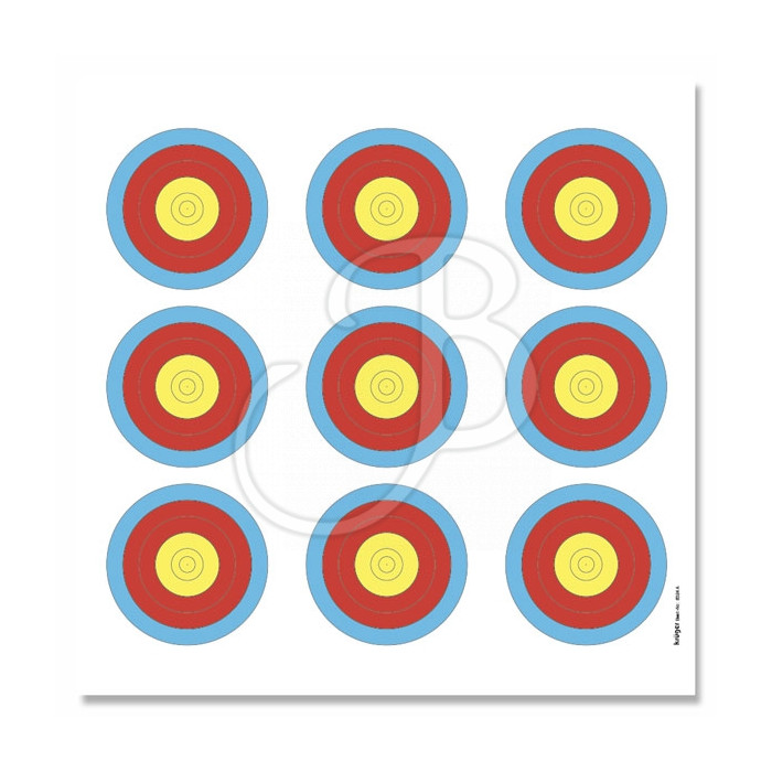 KRUEGER BERSAGLIO TRAINING 40CM 3X3 42X42 CM KRUEGER BERSAGLIO TRAINING 40CM 3X3 42X42 CM