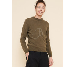 AIGLE MAGLIA J8663 NEROWOOL        KAKI -   M