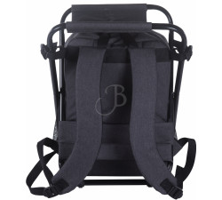 AURORA OUTDOOR BACKPACK+STOOL BLACK