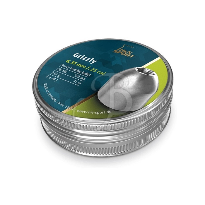 H&N DIABOLO GRIZZLY 6.35MM (150) H&N DIABOLO GRIZZLY 6.35MM (150)