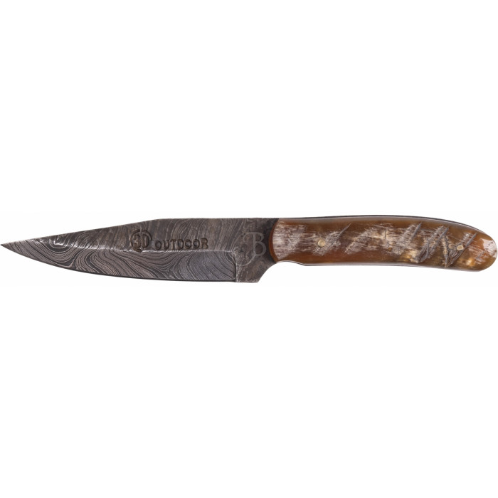 39OUTDOOR COLTELLO DAMASCO NICKER     - CORNO