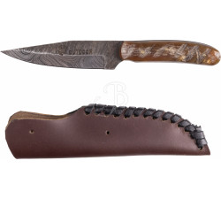 39OUTDOOR COLTELLO DAMASCO NICKER     - CORNO